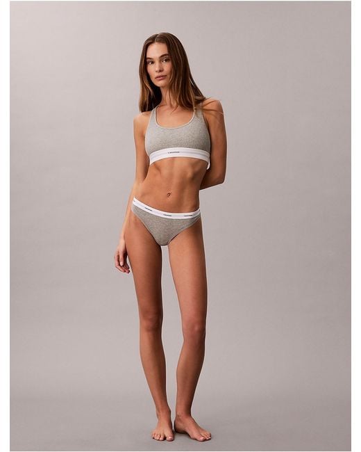 Calvin Klein Multicolor Thong Cotton Stretch Rib