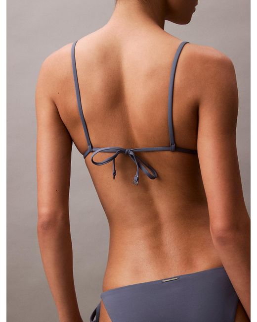 Calvin Klein Brown Triangle Bikini Top