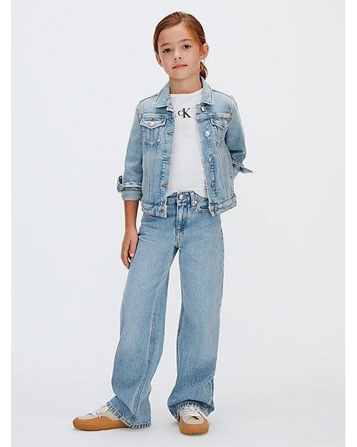 Calvin Klein Blue Jeans Loose Wide Leg Jeans