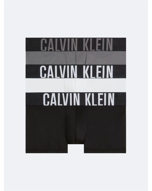Calvin Klein Black Intense Power Micro 3-pack Low Rise Trunk for men