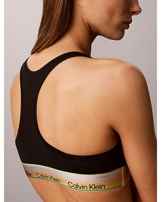 Calvin Klein Ongevoerde Bralette in het Brown