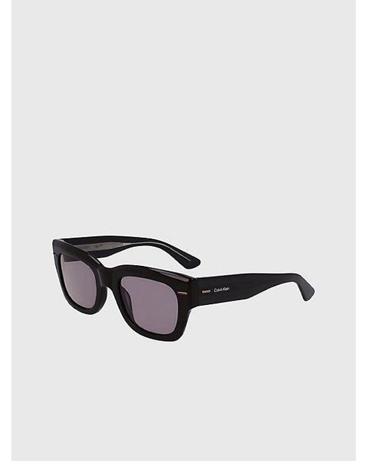 Calvin Klein Black Rectangle Sunglasses for men