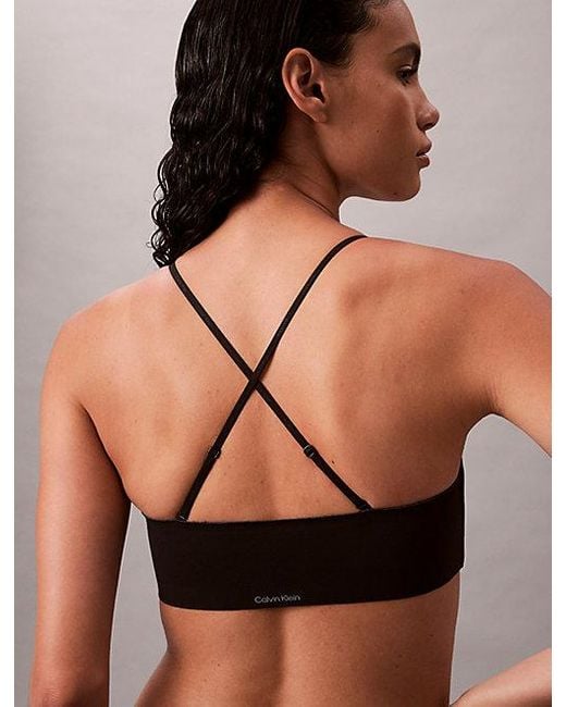 Calvin Klein Strapless Bandeau-Bh in het Black