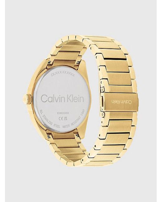 Calvin Klein Sunray Wijzerplaat Armbandhorloge in het Metallic voor heren