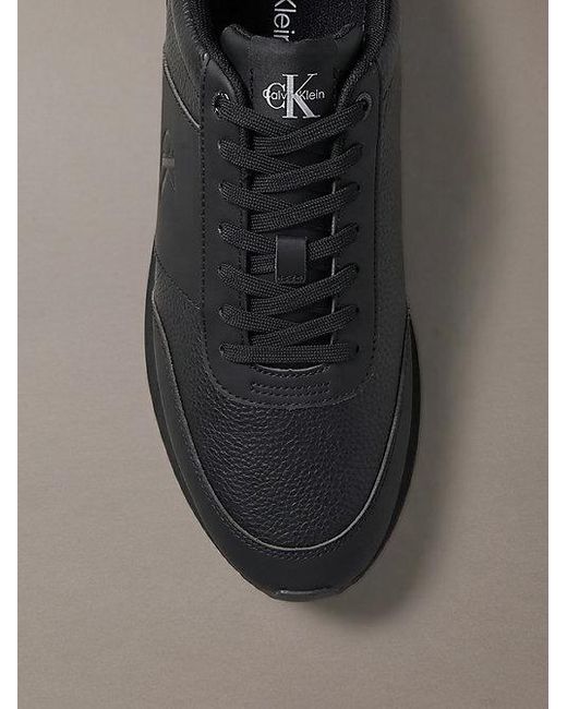 Calvin Klein Brown Signature Logo Runner Trainers for men