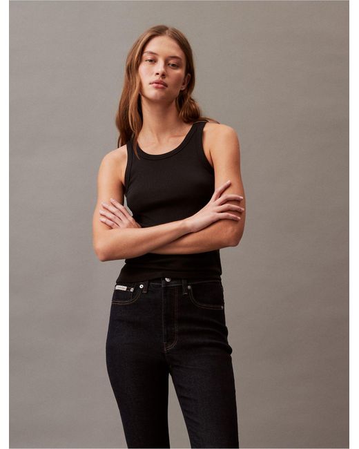 Calvin Klein Brown Original High Rise Skinny Fit Jeans