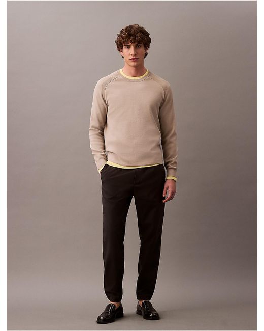 Calvin Klein Natural Tech Knit Crewneck Sweater for men