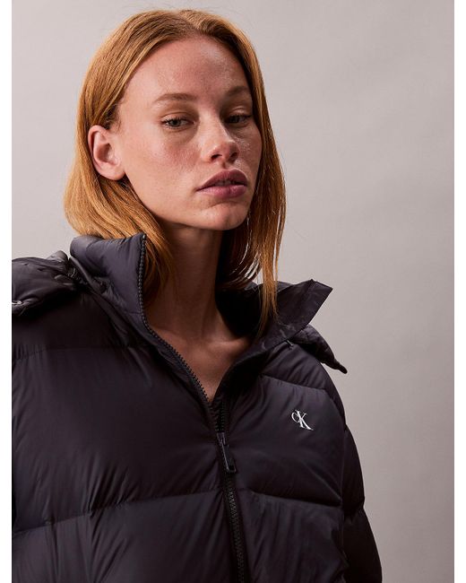 Calvin Klein Blue Short Down Puffer Jacket