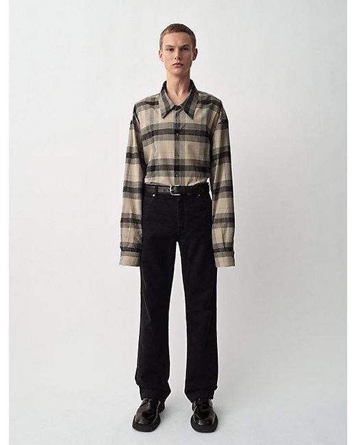 Calvin Klein Brown Blakely Plaid Button-Up Shirt for men