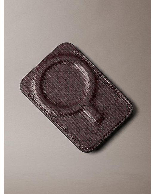 Calvin Klein Multicolor Monogram Logo Key Fob And Card Holder