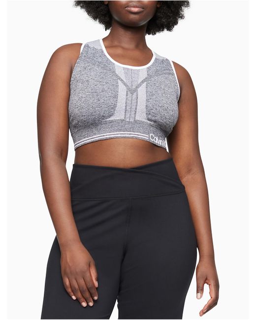 Calvin Klein Synthetic Plus Size Performance Reversible Medium Impact