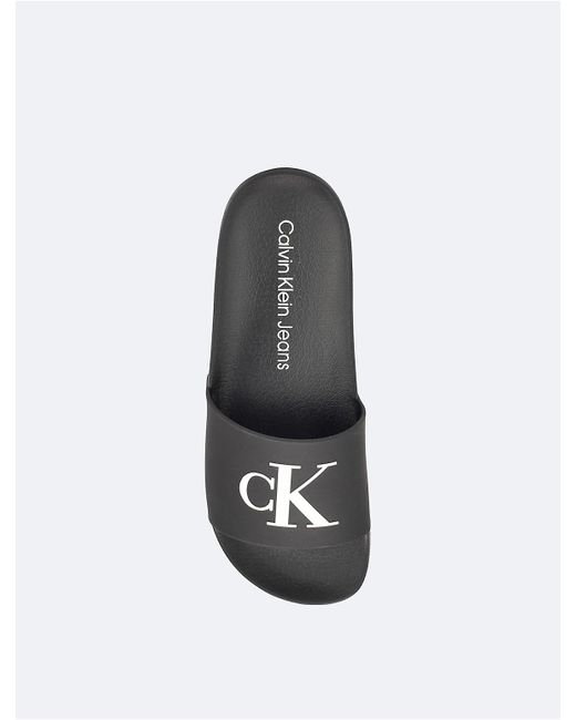 Calvin Klein White Arin Slide