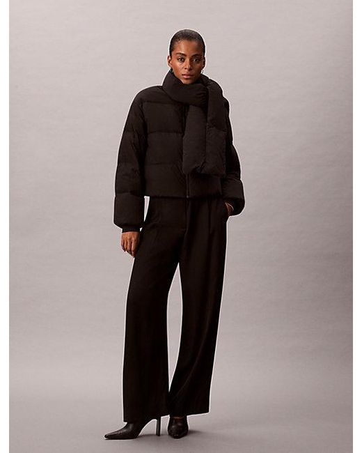 Calvin Klein Black Short Down Puffer Jacket