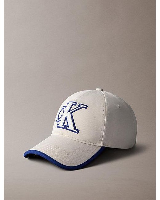 Calvin Klein Metallic Textured Monogram Baseball Cap for men