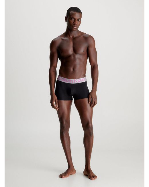 Calvin Klein 3 Pack Low Rise Trunks - Steel Micro - - Black - Men - Xs for men