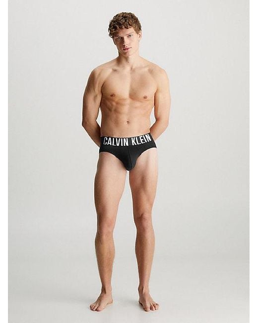 Calvin Klein Black 3 Pack Briefs Intense Power Cotton for men