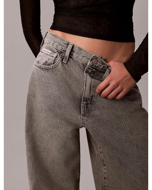 Calvin Klein Brown Wide Leg Jeans