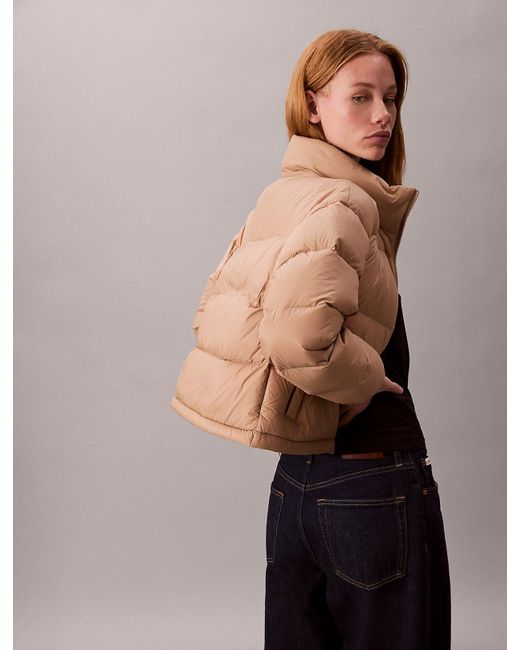 Calvin Klein Multicolor Monogram Down Puffer Jacket