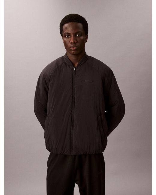 Calvin Klein Brown Commuter Bomber Jacket for men