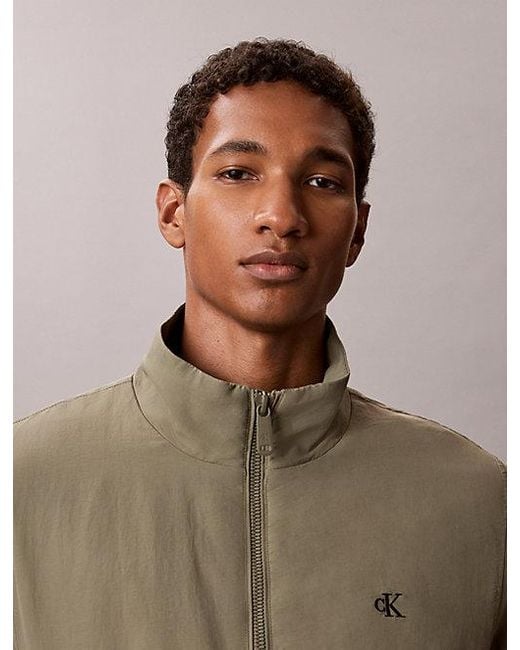 Calvin Klein Natural Jeans Padded Nylon Zip Up Jacket for men