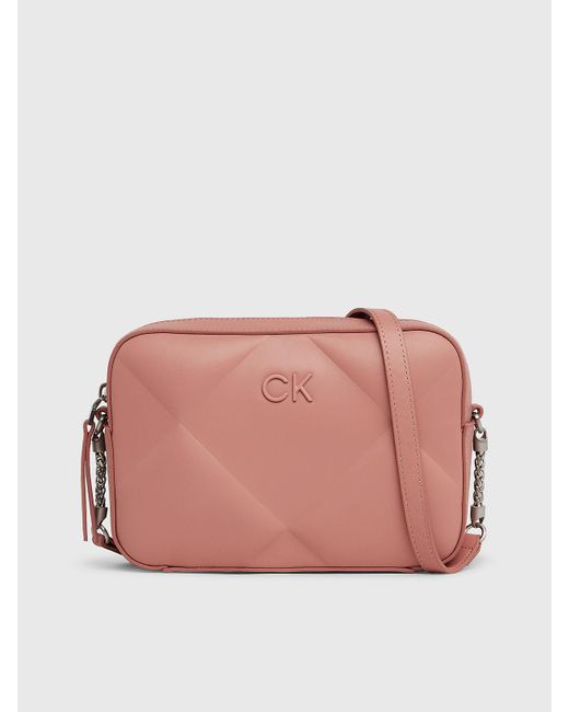 Calvin Klein Re Lock Quilt Camera Bag in Pink | Lyst UK