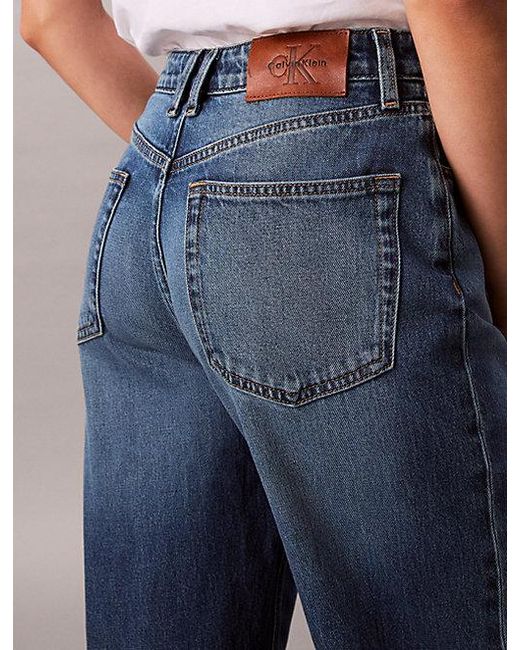 Calvin Klein Blue Jeans High Rise Tapered Jeans