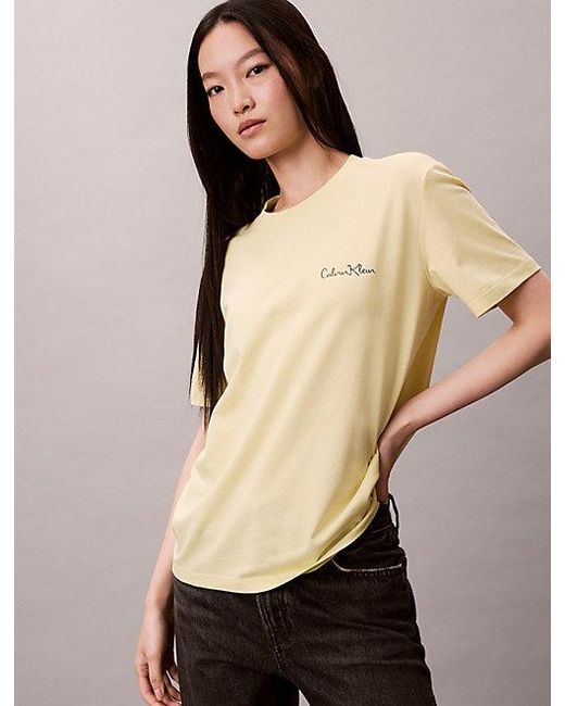 Calvin Klein Natural Jeans Logo Graphic Classic T-Shirt