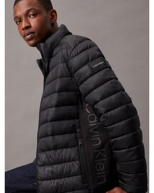 Calvin Klein Blue Lightweight Puffer Jacket for men