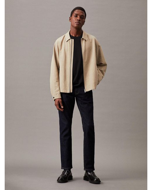 Veste en lin et lyocell Calvin Klein pour homme en coloris Gray