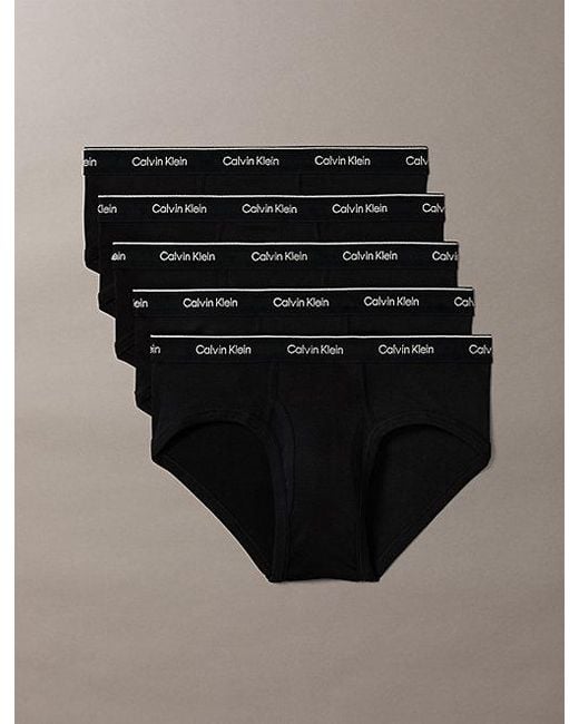 Calvin Klein 5-Pack Slips in het Black voor heren