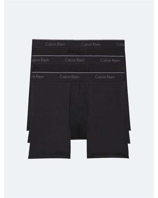 Calvin Klein Black Micro Stretch 3-pack Boxer Brief for men