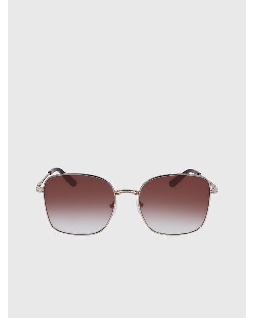 Calvin Klein Purple Rectangle Sunglasses Ck23100S