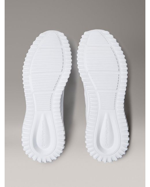 Calvin Klein White No-Tie Bungee Ultralight Trainers