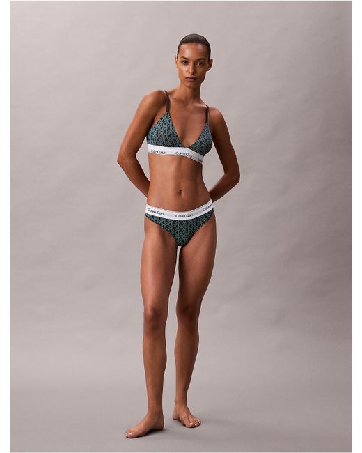 Calvin Klein Brown Icon Cotton Modal Thong