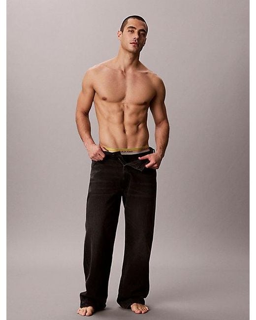 Calvin Klein Black Boxer Briefs Icon Cotton Stretch Pride for men