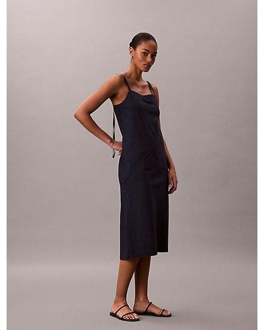 Calvin Klein Multicolor Jeans Soft Denim Cami Dress