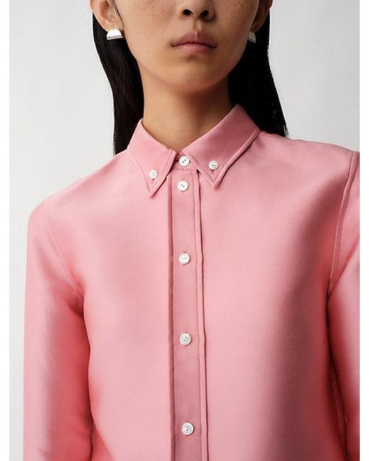 Calvin Klein Sophie Button-Down Overhemd in het Pink