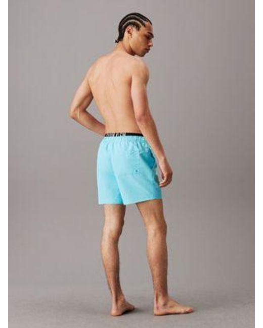 Calvin Klein Badeshorts mit doppeltem Bund - Intense Power in Blue für Herren