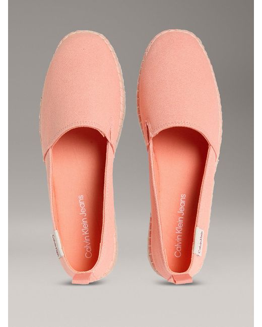 Espadrillas Con Plateau di Calvin Klein in Pink