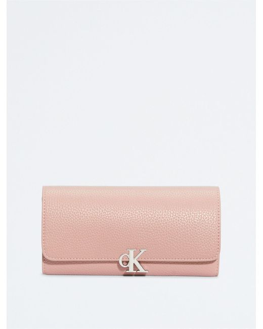 Calvin Klein Pink Archive Long Fold Wallet