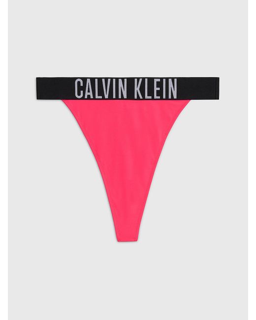 Calvin Klein Red Thong Bikini Bottoms - Intense Power
