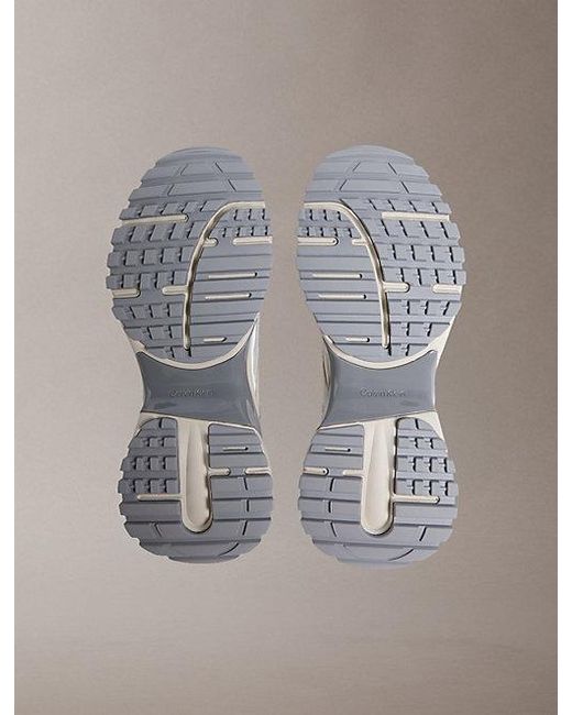 Calvin Klein Gray Trailblazer — Ripstop Runner Trainers