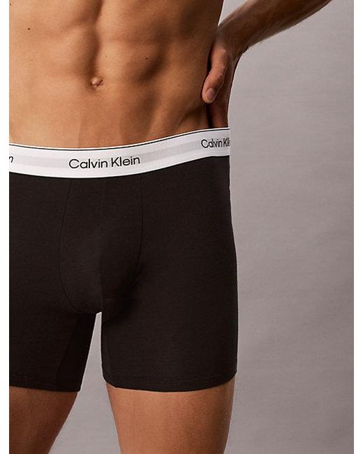 Calvin Klein White 3 Pack Boxer Briefs for men