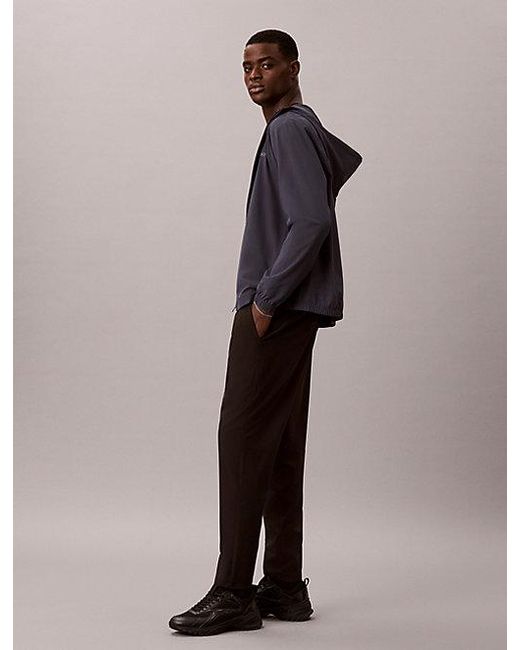Calvin Klein Black Sport Water Repellent Performance Trousers for men