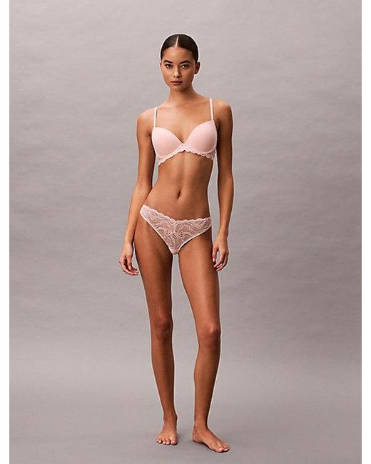 Calvin Klein Pink Bikini Briefs Sensual Stretch Lace