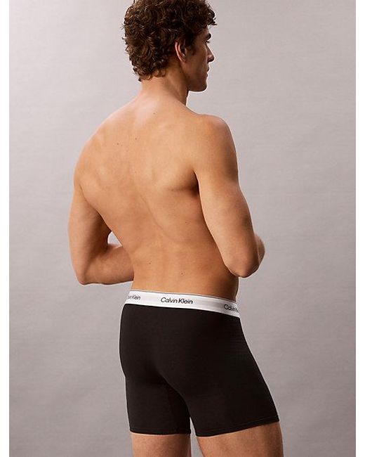 Calvin Klein Black 3 Pack Boxer Briefs for men