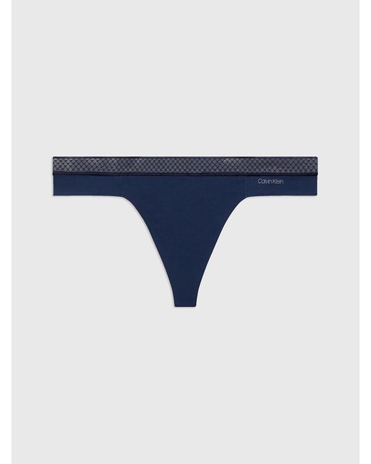 Calvin Klein Blue Thong - Seductive Comfort