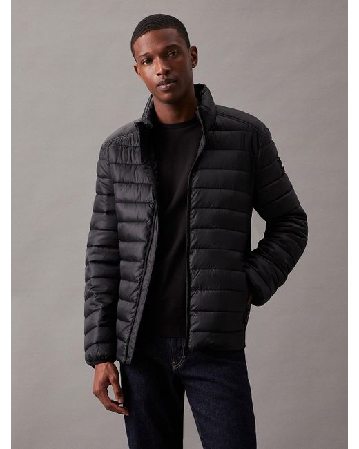 Calvin Klein Blue Lightweight Puffer Jacket for men