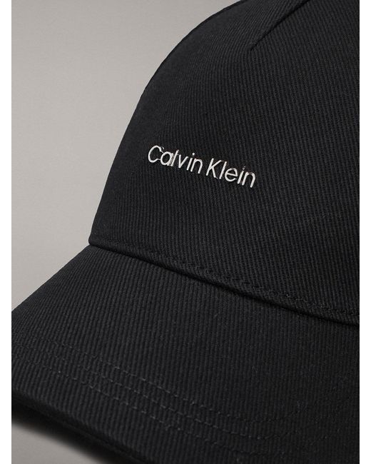 Calvin Klein Black Twill Cap