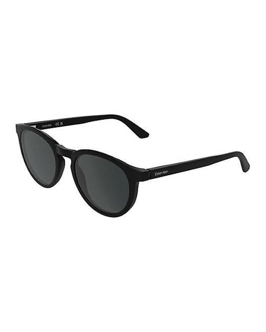 Calvin Klein Black Round Sunglasses